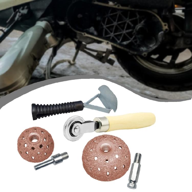 Complete Tire Restoration Set With Metal Grinding Tool And Ergonomic Roller For All Vehicle Types