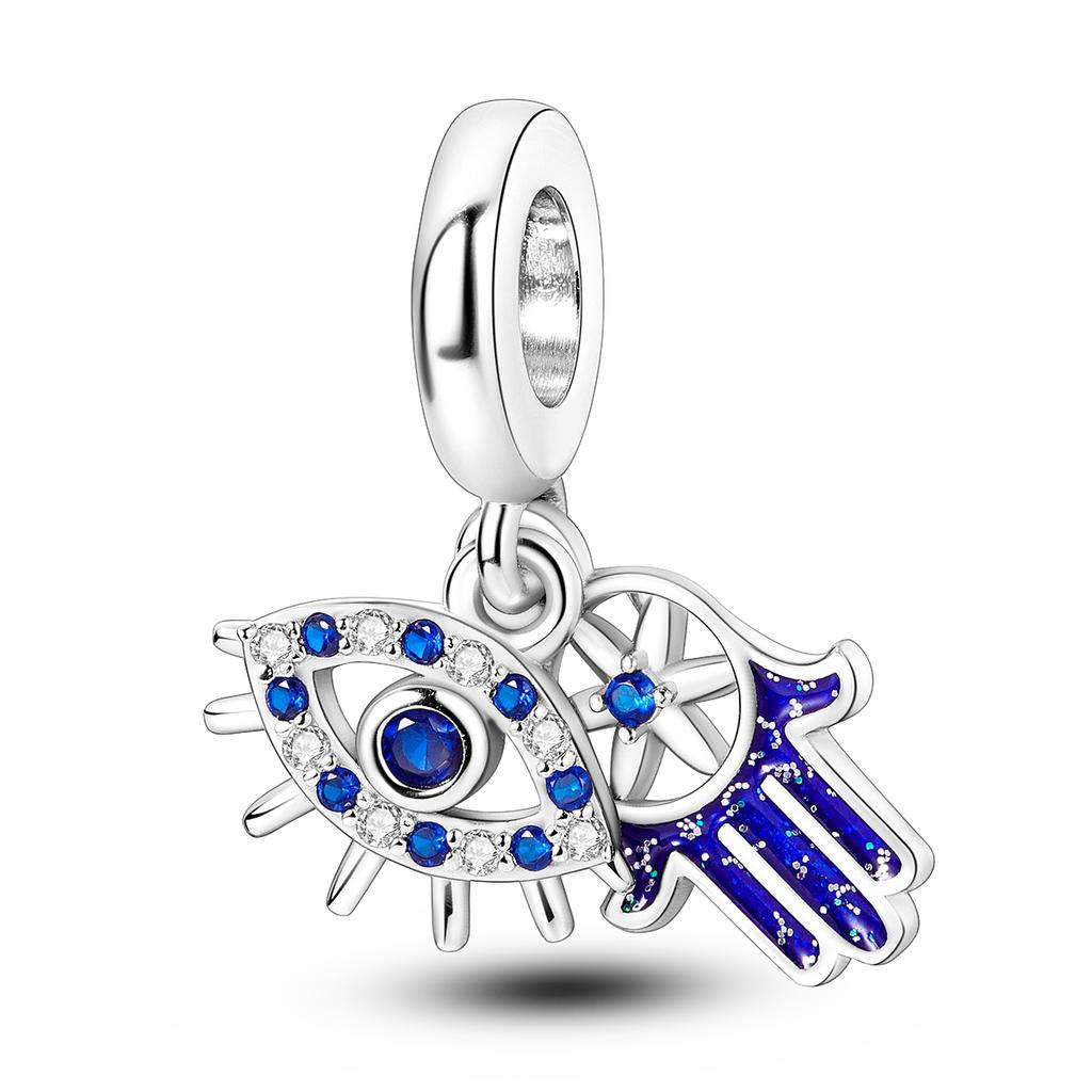 Copper Dangle Charms Cross Angel Pyramid Pharaoh Baeds Fit Original Bracelet Diy Jewelry Charms