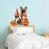 Toilet Sticker Pumpkin Spider Witch Hat Bowknot Removable Self-adhesive Waterproof PVC Bathroom Wall Art
