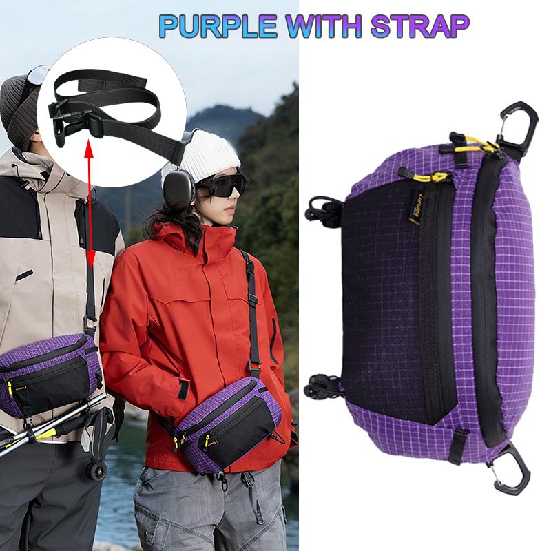 Strap Pack Pouches For Backpack Lightweight Phone Pocket Large Capacity Waterproof Fanny Pack Multi Use Outdoor Bag Easy Access