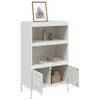 Highboard White 68 x 39 x 113 cm Steel