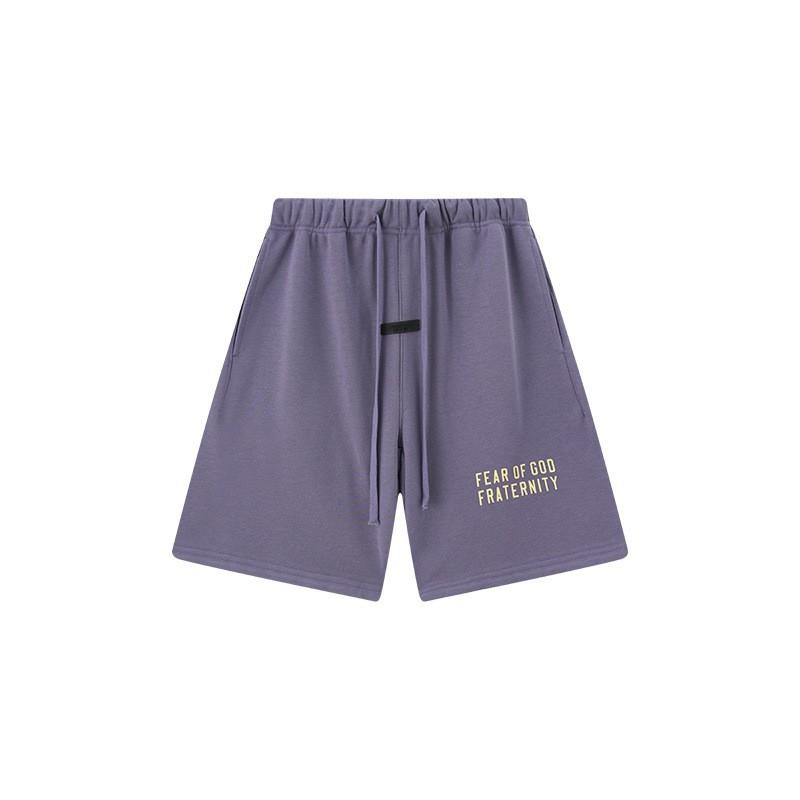FOG ESSENTIALS Pánské bavlněné kraťasy Volný střih Streetwear Ležérní teplákové