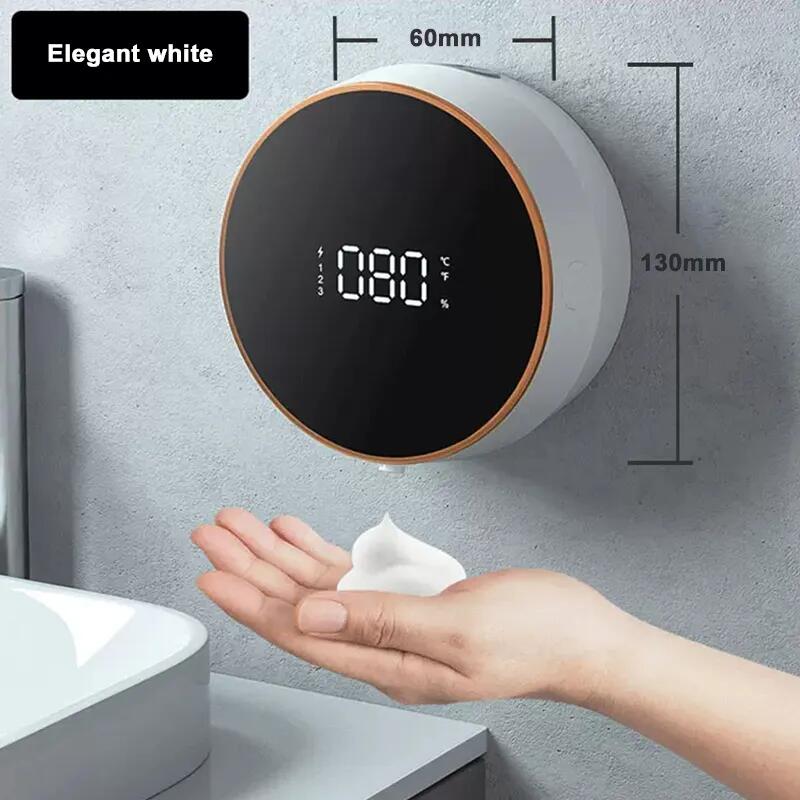 Infrared Sensor Wall Mounted Automatic Foam With Led Display Soap Dispenser