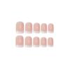 Sweet Light Pink Gradient Square Press-On Nails - Minimalist and Sexy Style