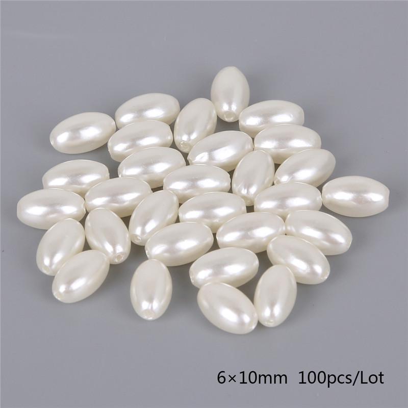 Белые бусины из слоновой кости 6*10mm  lvory