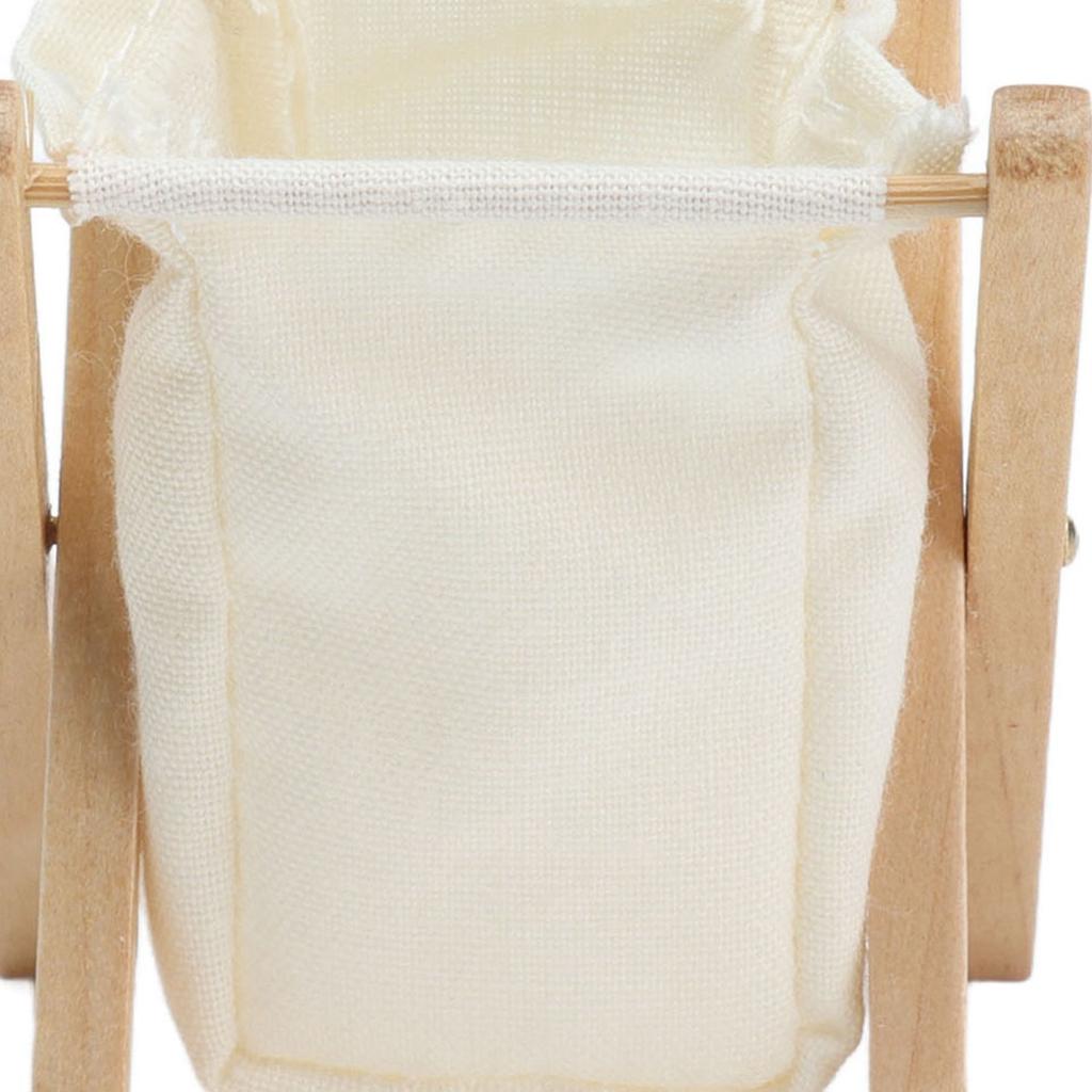 1:12 Doll House  ature Laundry Basket Folding Clothes Basket Doll House Accessory
