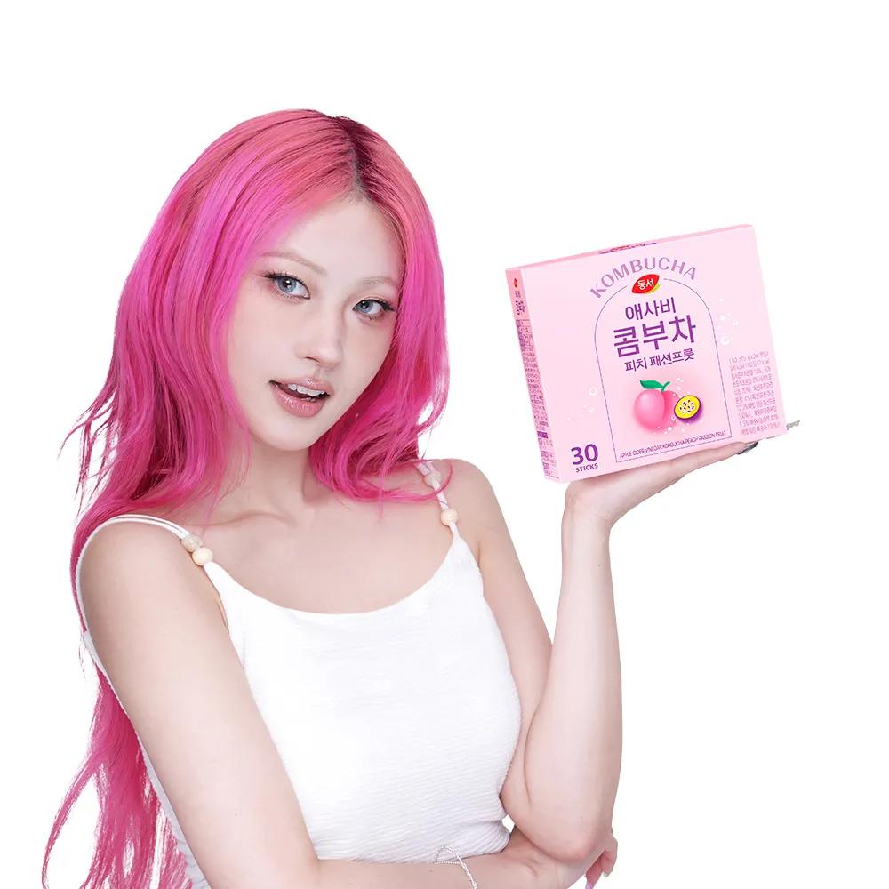 Dongsuh Apple Cider Vinegar Kombucha Peach Passion Fruit 150g (30 Sticks)