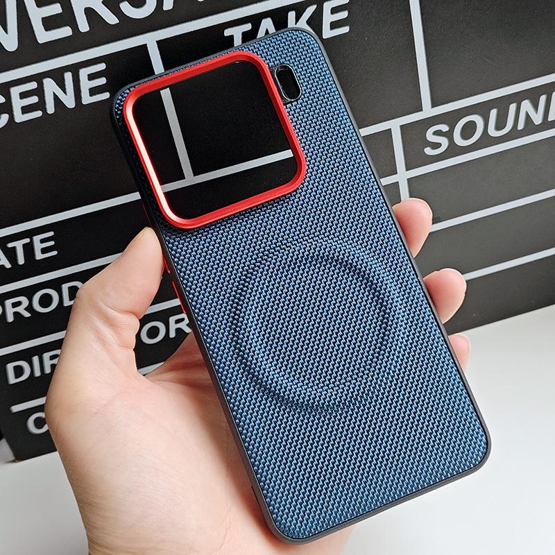 Magnetic Soft TPU+Nylon Back Case For Xiaomi 15 15S Pro Shockproof Matte Luxury Skin Cover Funda Anti-Fingerprint Shell Bumper