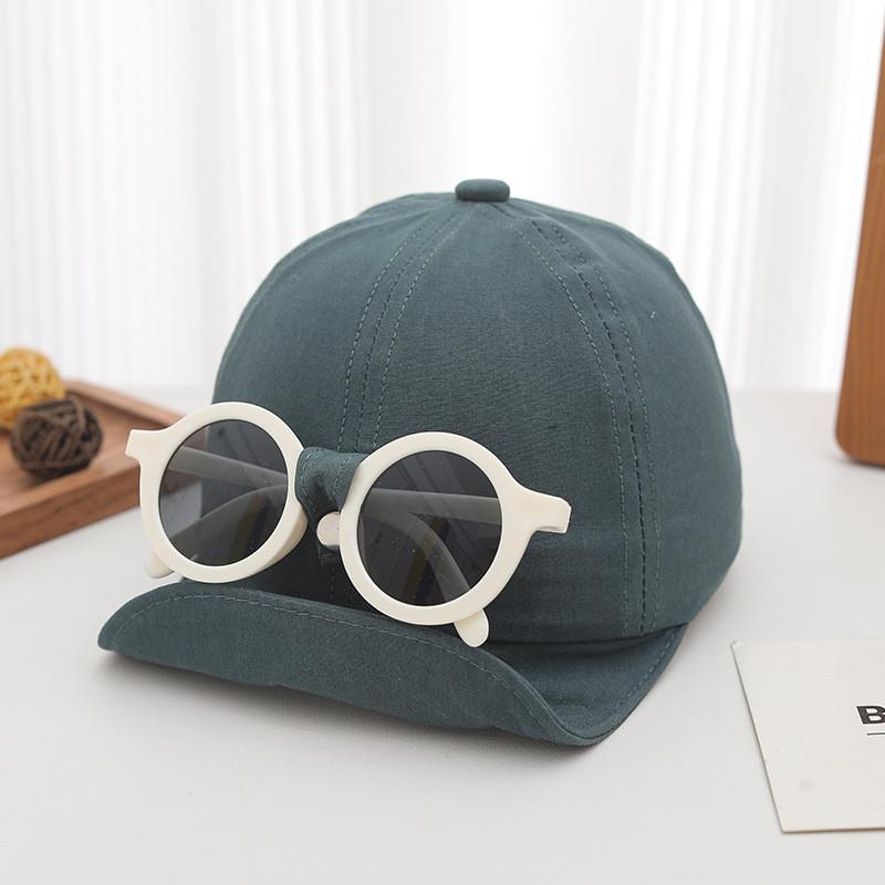 

Childrens Sun Protection Baseball Cap With Removable Pilot Hat For Summer Outdoor Play зелений