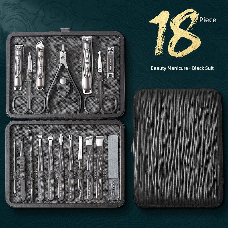 Nail Clippers Suit Nail Scissors For Home Unisex Special Use Pedicure Tools Nail Clipper Pliers Original Manicure 18-Piece Set