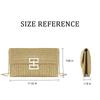 Stroh Umschlag Abendparty Handtasche Mode Damen Webmuster Gold Clutch Messenger Geldbörsen Dame Täglich Pendeln Brieftaschen Taschen