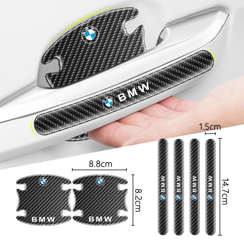 For BMW Performance F30 F10 E90 F20 E46 E60 E70 E39 E36 E87 X7 4/8pc Car Door Handle Bowl Sticker Protector Anti-collision Strip pdzp71
