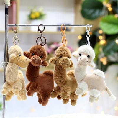Cute Camel Pendant Plush Toy Cartoon Dunhuang Desert Camel Doll Keychain Travel Souvenir Doll