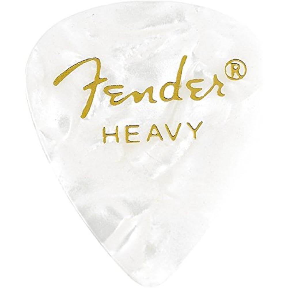 Fender [8 color assorted] 8 sheets (1 each color) teardrop HEAVY guitar picks...