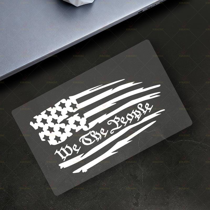 1 Stück Wir sind Menschen Amerikanische Flagge Motorradaufkleber Wasserdicht für Motorradverkleidung Tankdeckel Autofenster Universelle Vinyl-Aufkleber