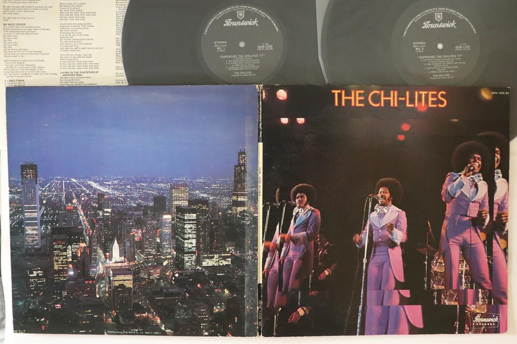 LP Record CHILITES  Superdisc The Chilites 77 GEM1259 BRUNSWICK 1976 Japan SoulFunk Used