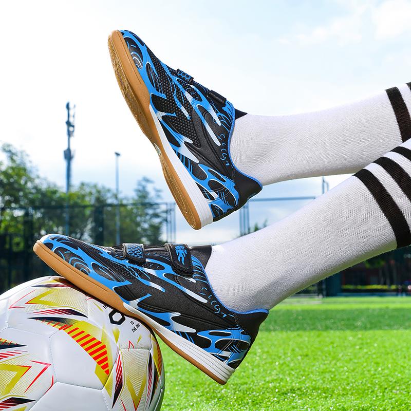 Chłopięce buty piłkarskie gumowa miękka podeszwa dziecięce profesjonalne buty piłkarskie treningowe na sztuczną murawę dla dziewcząt