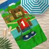 Towel A-Adventure Beach Towel Oversized cute Quick Towel game Absorbent Soft Swim S-Super BeachTowels for Bear Men funny Women