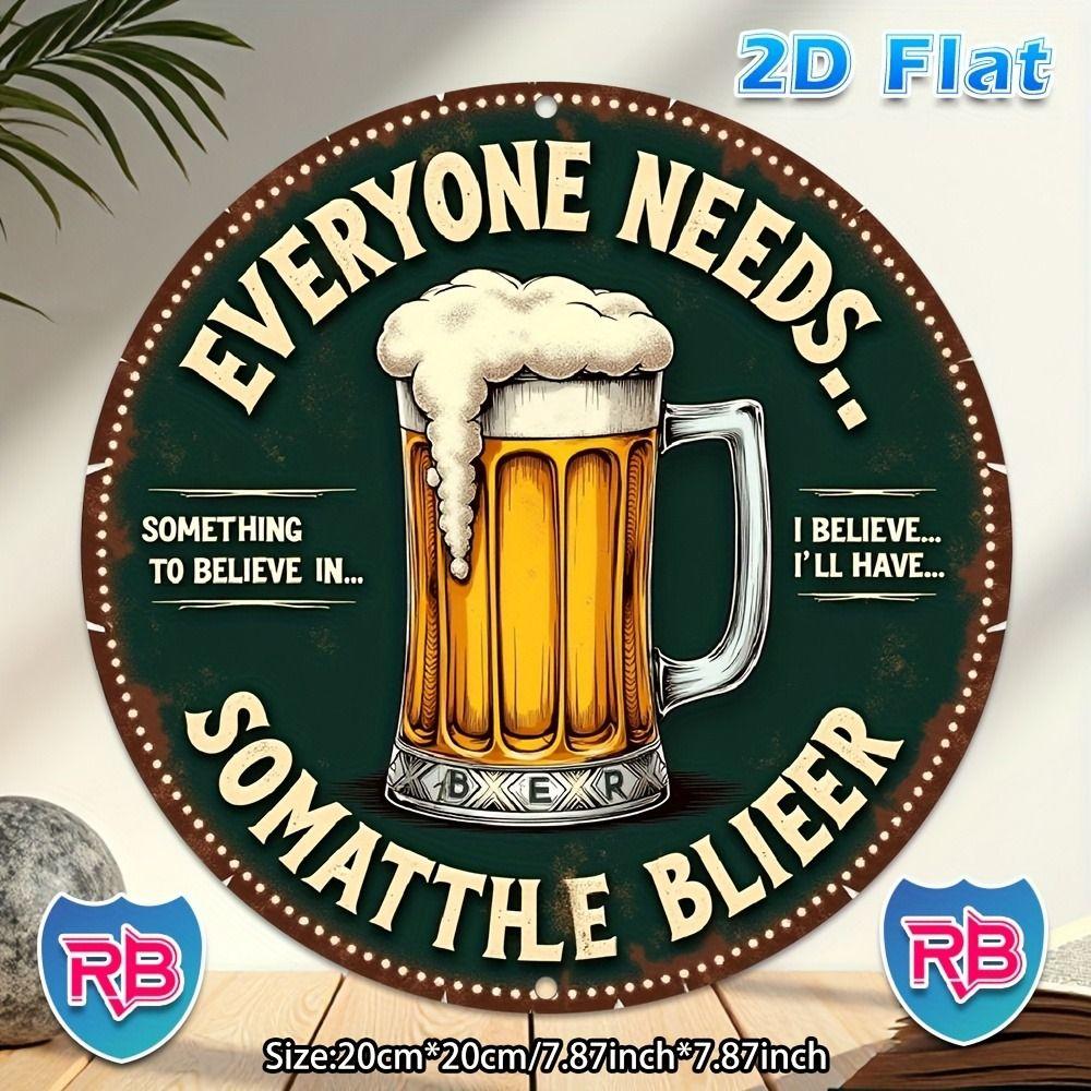 Metal Tin Sign Retro Art 20x20cm Home Wall Decor