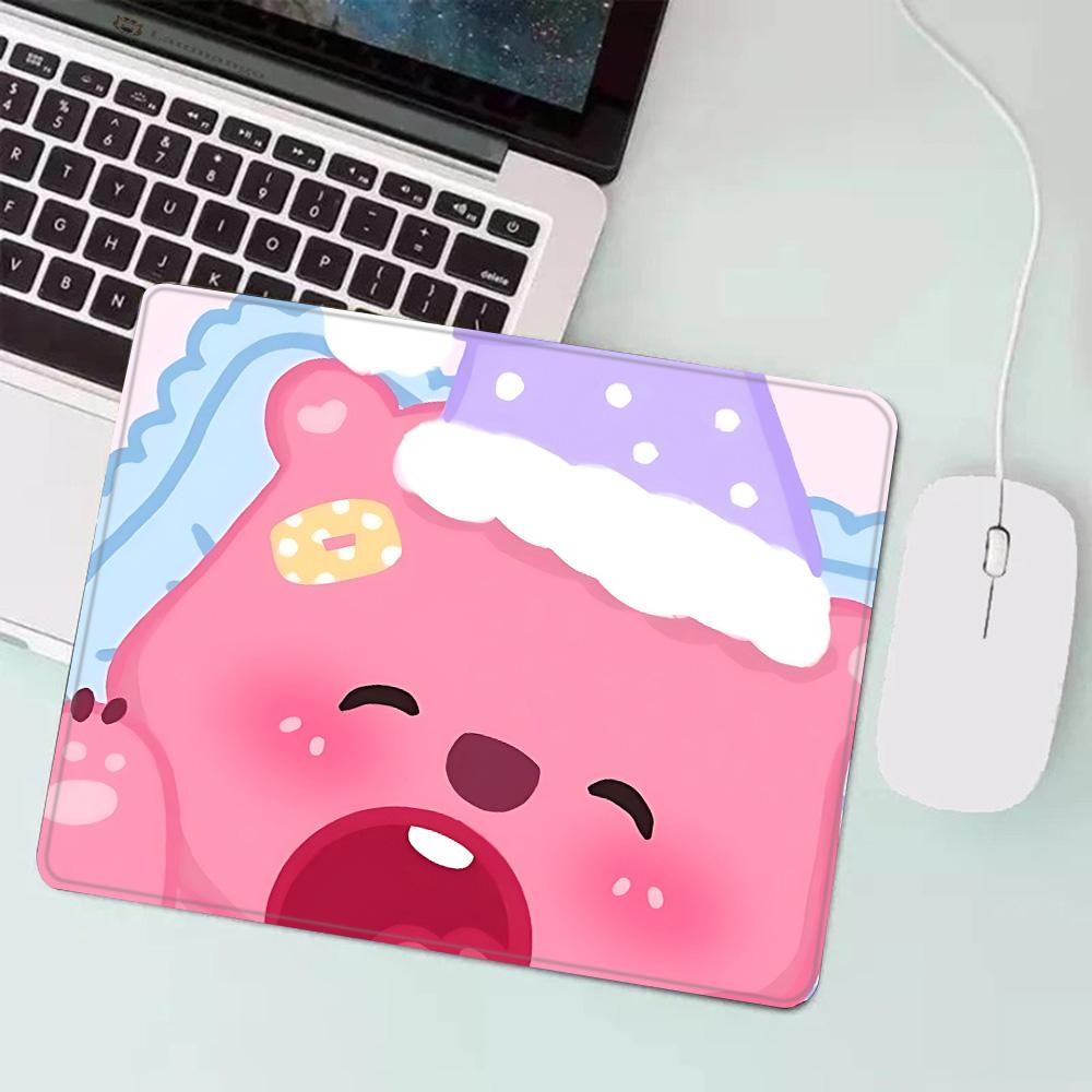 Hot Cartoon Cute Loopies Pink Gaming Mouse Pad XS Small Mousepad for PC Gamer Desktop Decoration Office Mouse Mat Deskmat Rug