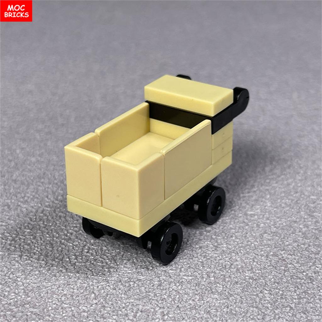 MOC Bricks Container Series Display Box Bucket Basin Pot Pack Basket Attachments Assembled Constructing Blocks Playthings Children Gift