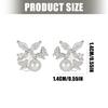 1pair Trendy Crystal Accented Ear Clip For FreeClip 1/2 Headphones Securely Fit Clip On Charm Stylish Pearls Decors