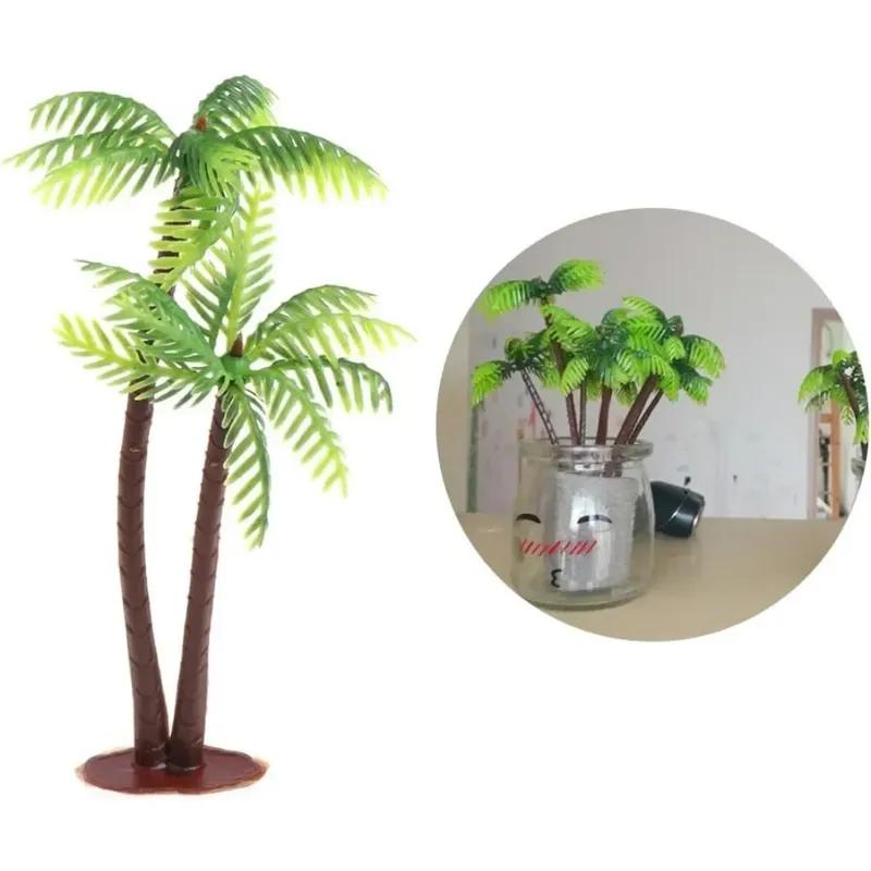 10/20/30/40/50 Pcs Tree Decor Coconut Miniature Plants Palm Trees Crafts Aquarium Fish Tank Decorations