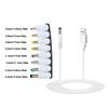 Usb To DC5V Power Cord Multifunctional with DC5.5x2.1  5.5x2.5 4.0x1.7 8pcs Plugs 8-In-1 USB toDC Charging Cable