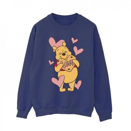 Winnie the Pooh Womens/Ladies Love Heart Cookie Sweatshirt
