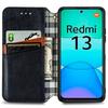 For Xiaomi Redmi 13 5G/13 4G PU Leather Case Rhombus Imprint Wallet Stand Phone Cover