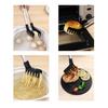Portable Long Handle Noodles Clip Stainless Steel Multi-functional Food Tongs Non-slip Spaghetti Tongs Kitchen Tools