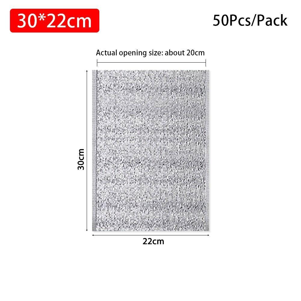 50Pcs/Pack Aluminum Foil Cooler Bag Insulation Folding Picnic Portable  Food Thermal Packing Bag Food Delivery Drink Insulated