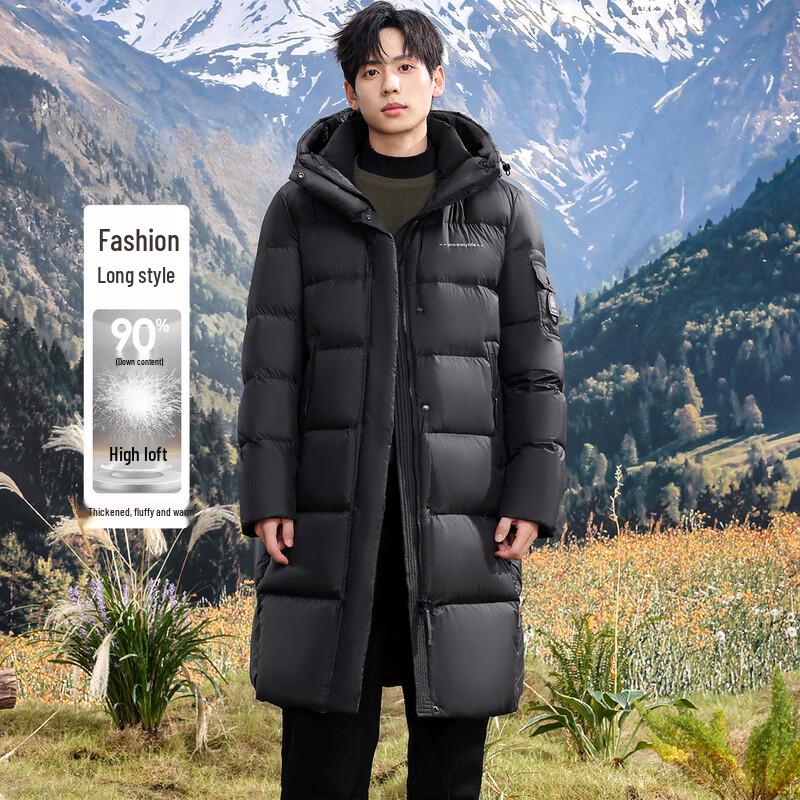 SNOWFLYING Unisex Mid-Length Down Jacket X40146308FX