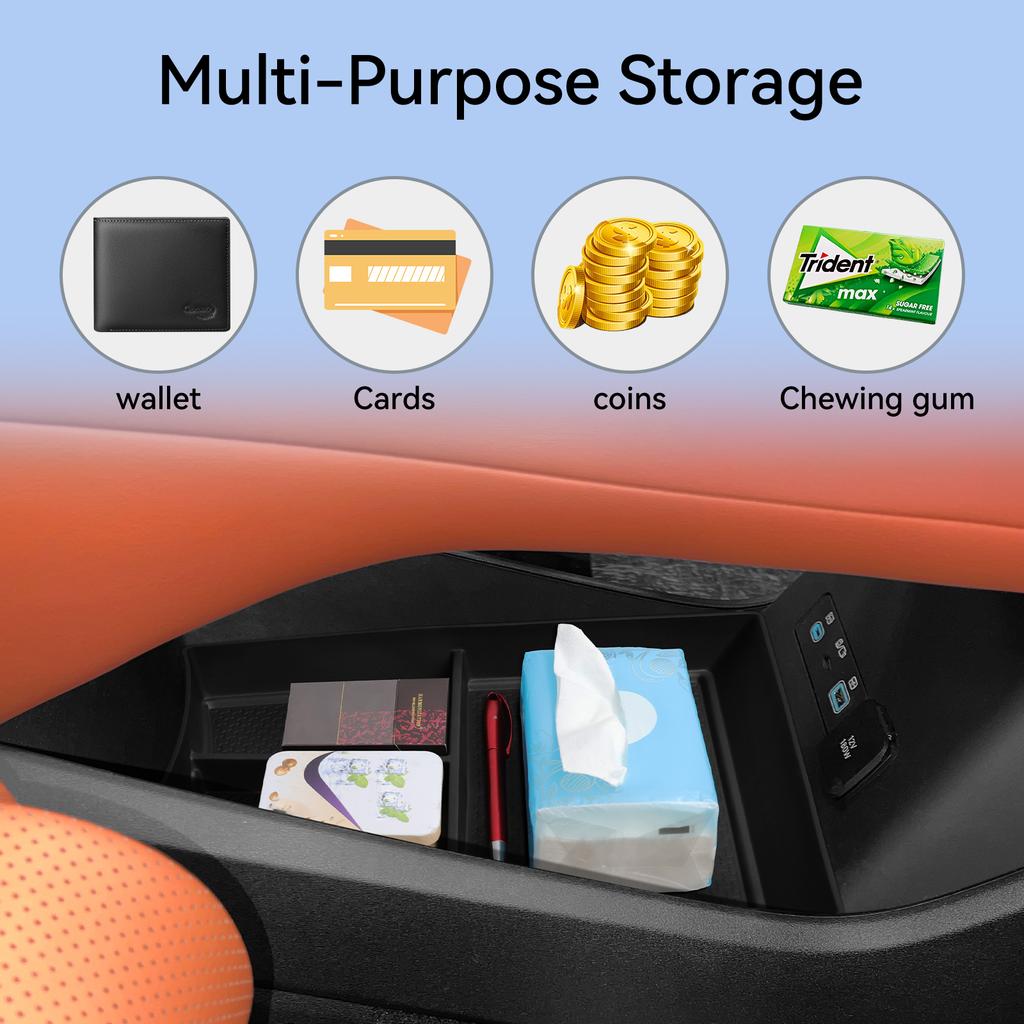 for BYD Tang L 2025 Center Console Lower Storage Box Car Interior Accessories Storage Tray Organizer Case