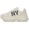MLB Big Ball Chunky Height Increasing Low top Chunky Sneakers Unisex Ivory White 3ASHC015N-50IVS