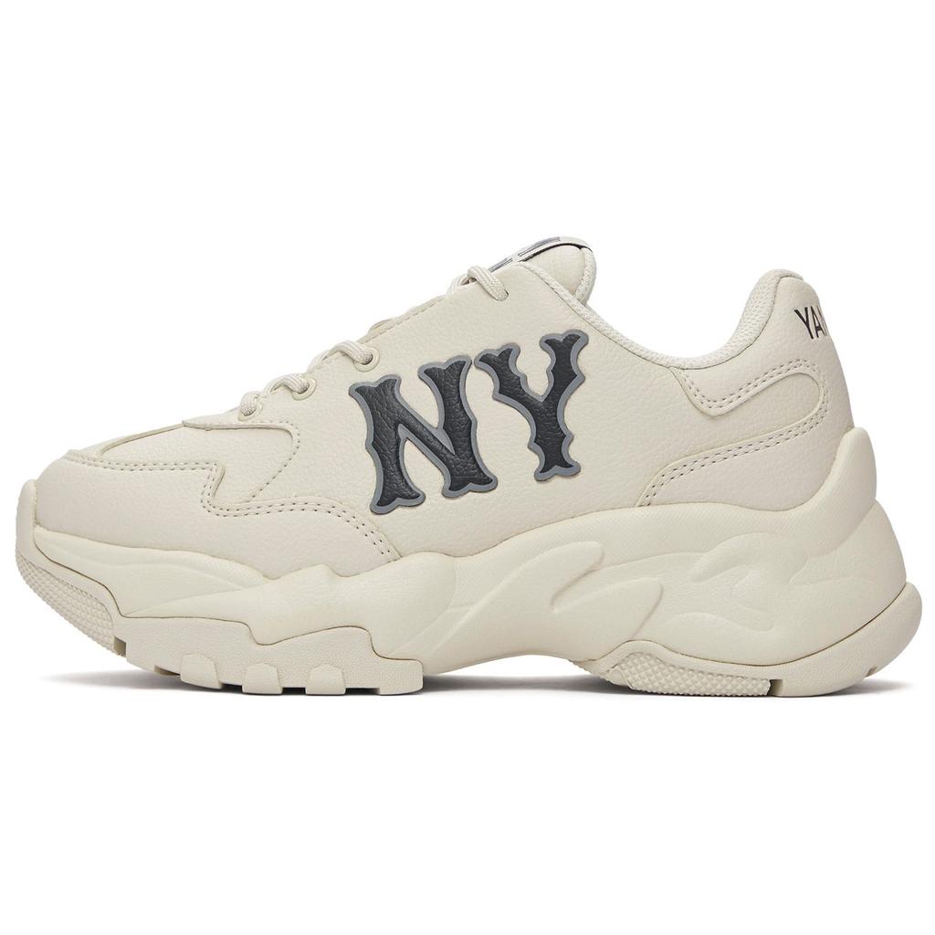MLB Big Ball Chunky Height Increasing Low top Chunky Sneakers Unisex Ivory White 3ASHC015N-50IVS