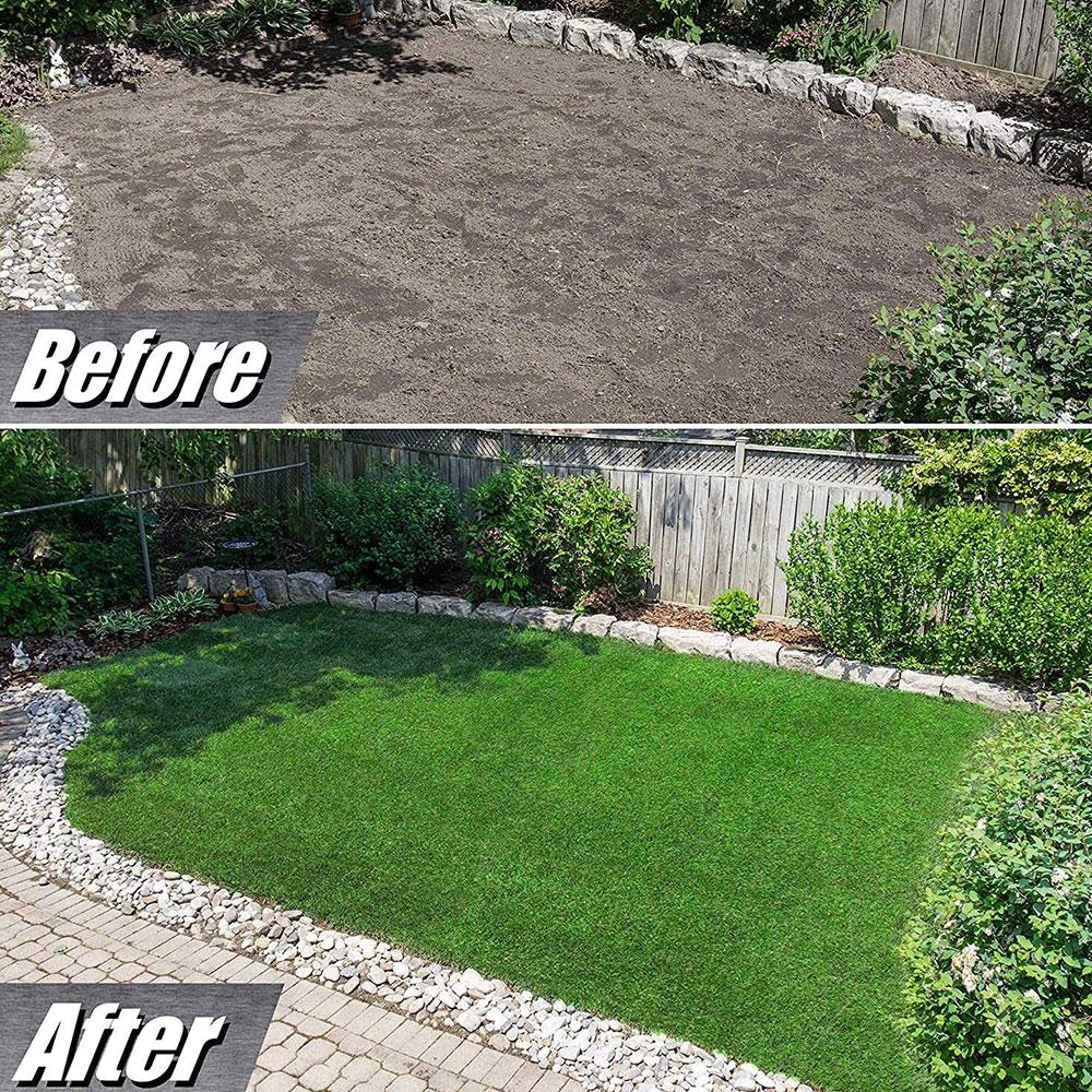 Kunstrasen 1cm Grashöhe Hohe Dichte Realistischer Teppich Synthetischer Rasenteppich Gartendekor Natürlicher Falscher Rasenteppich