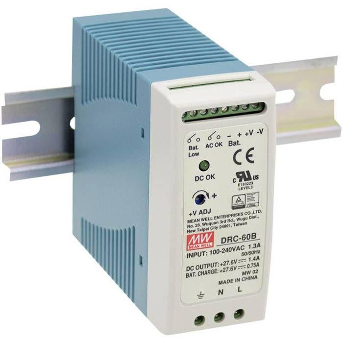 Alimentation à découpage pour rail DIN MW Mean Well DRC-40A