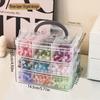 3 Layers Adjustable Storage Box, Jewelry Beads DIY Handmade Crafts Sewing Tools Stackable Sorting Box, Multifunctional Box,