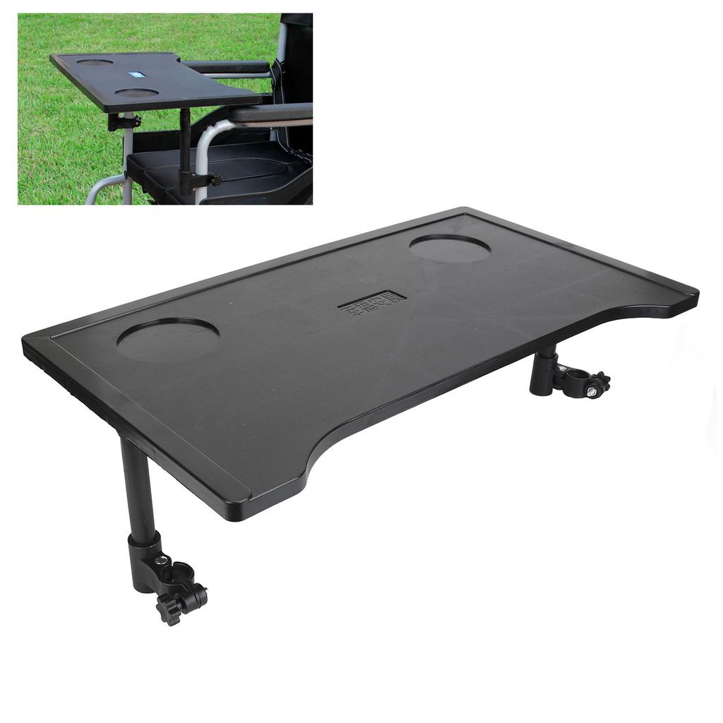 Wheelchair Tray Table Universal Fit Cup Holders Portable Wheelchair Dining Table Board Lightweight Easy Install For Resting