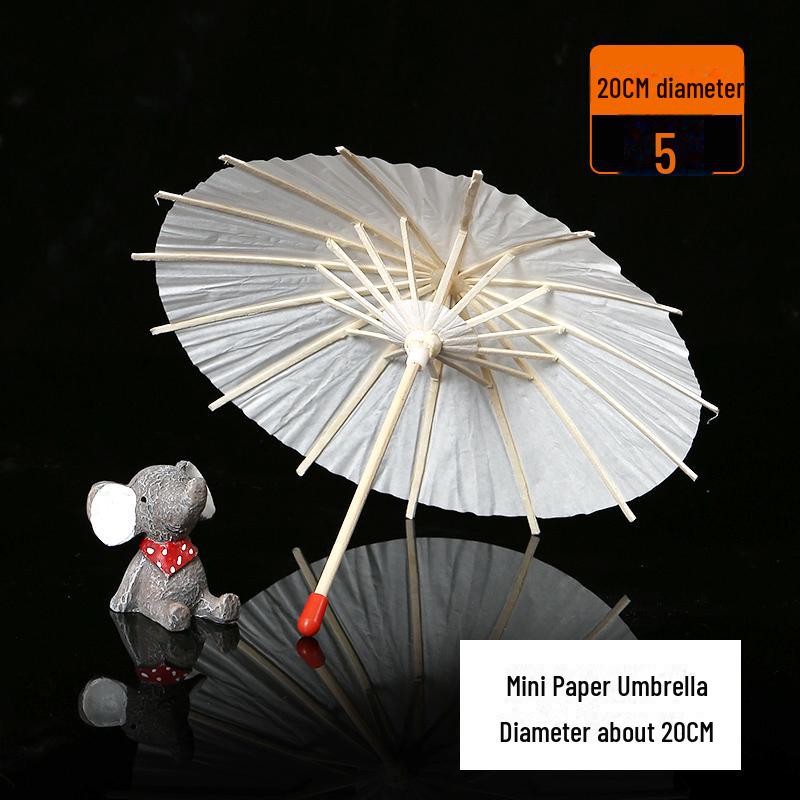 DIY Handbemalter weißer Papierschirm für Kinder – Chinesischer antiker Stil, Bastelaktivität für den Kindergarten