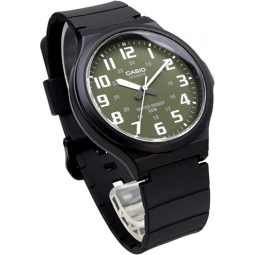CaSio Men S Analog Quartz Watch moSS Green Mw 240 3bv