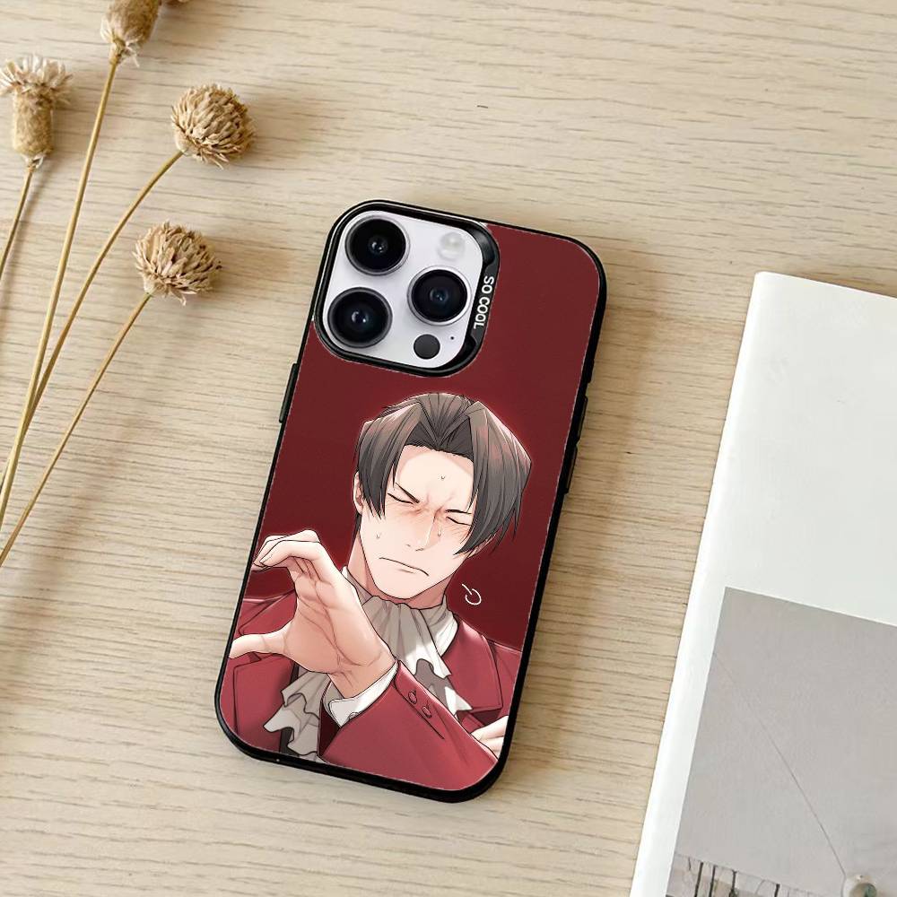 Game Ace A-attorney     Phone Case For iPhone 17,16,15,14,13,12,11,Pro Max,Plus Candy Silver Cover