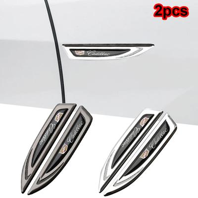 2 uds. Emblemas Laterales de Guardabarros de Coche, Pegatinas Metálicas de Insignia para Maletero para BLS CT4 CT5 CTS SLS SRX STS XT6 XTS Escalade Deville DTS