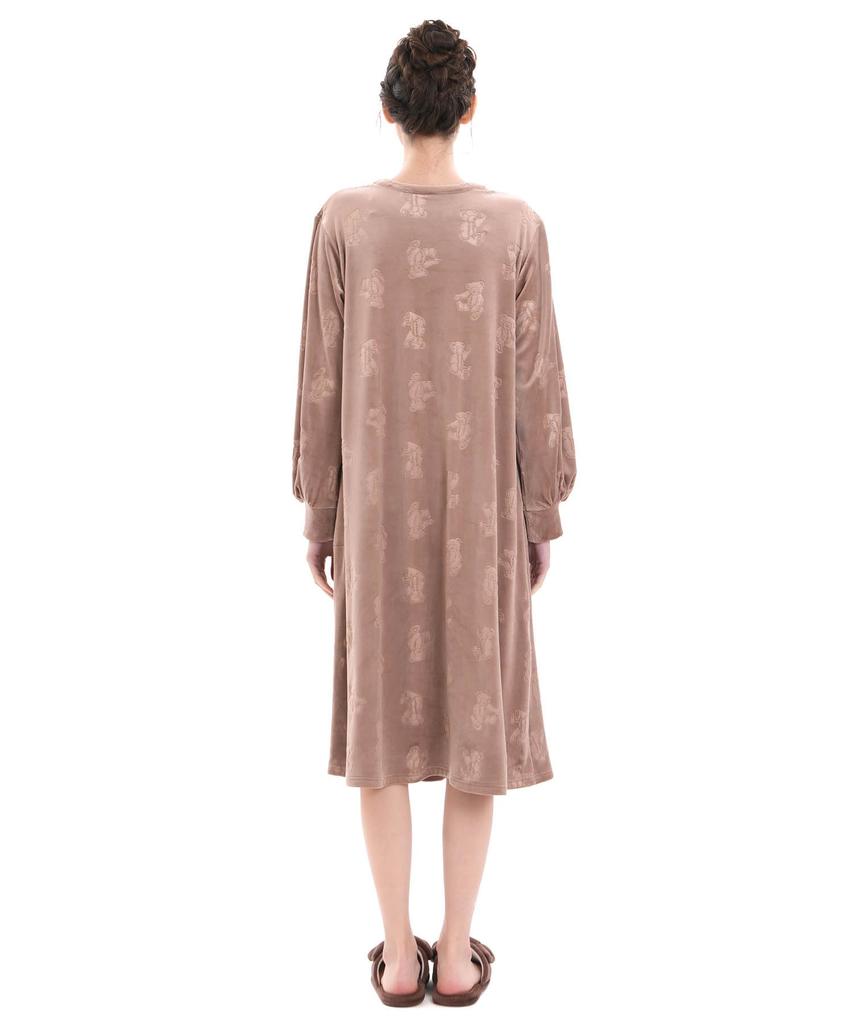 Snow Smoothie Embossed Teddy Bear Dress