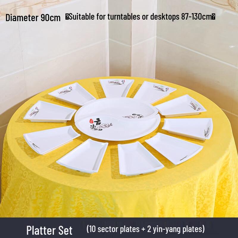 Melamine Banquet Compartment Serving Set