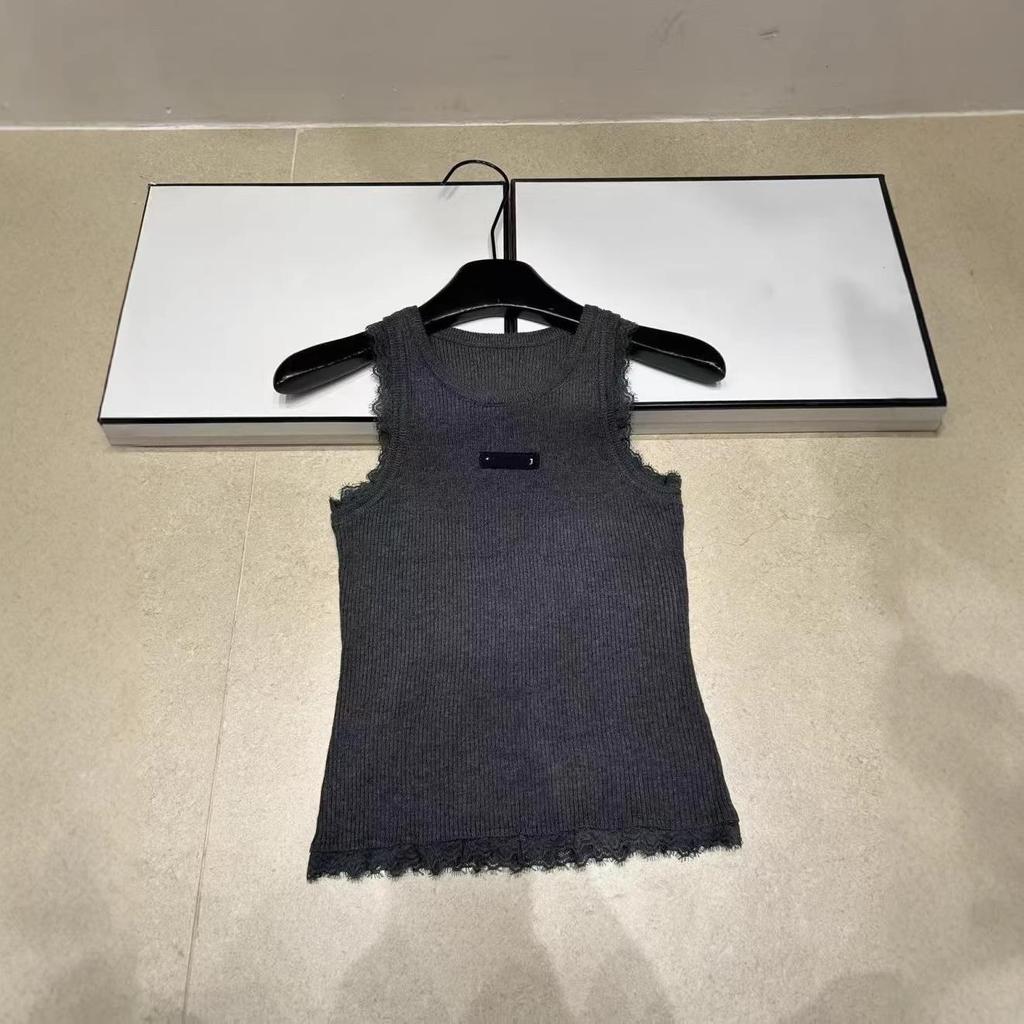 2026 Summer Lace Knit Round Neck Slimming Vest: Versatile Casual Fashion Top