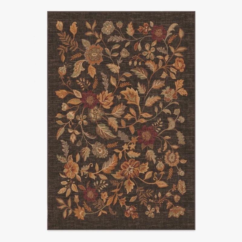 Luxury Retro Green Carpet Non Slip Washable Vintage Living Room Kitchen Bedroom Mat Mechanical Washable Hallway Floor Area Rug