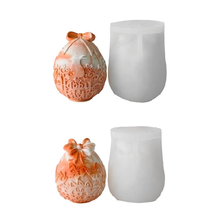 Easter Themed Silicone Scented Candle Ornament Mold For Handmade Candle And Decorations With Easy Cleaning