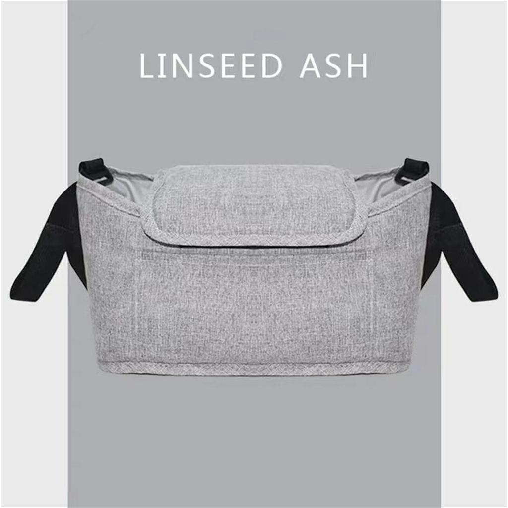 Multifunctional Baby Stroller Organizer - Large Capacity Mummy Shoulder Bag with Milk Bottle Holder